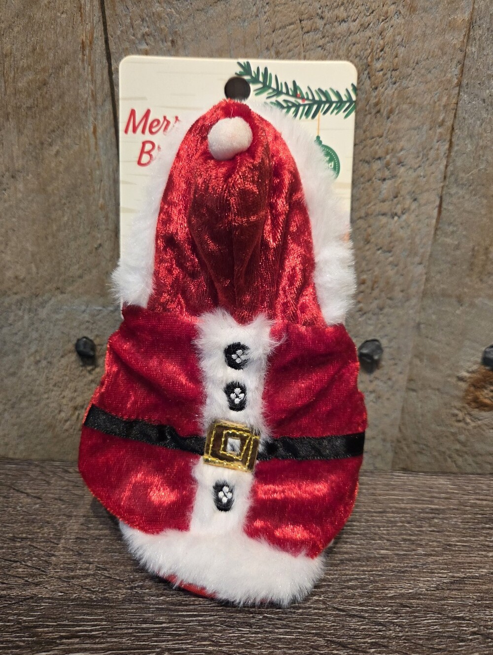 SANTA CLAUS COSTUME FOR BEARDED DRAGONS REPTILES LIZARDS MERRY & BRIGHT NEW